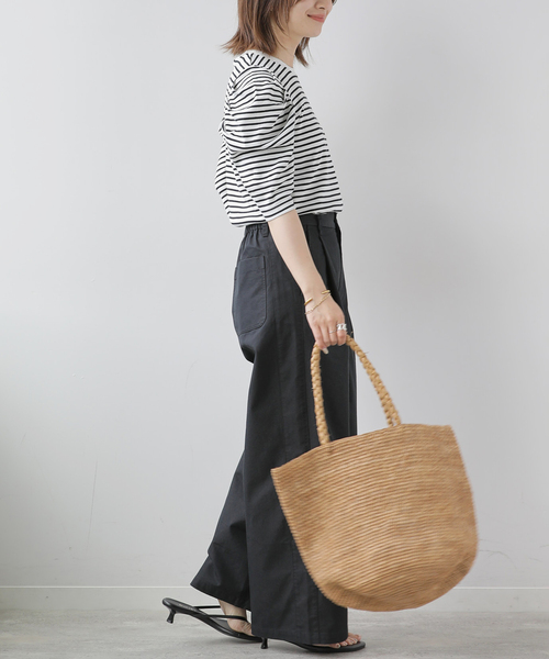 JOURNAL STANDARD relume(ジャーナルスタンダード レリューム)の「《WEB限定追加2》スリーブコンシャスプルオーバー(Tシャツ/カットソー・レディース・ブラック/ホワイト/ホワイト系その他・FREE)」の20枚目の写真