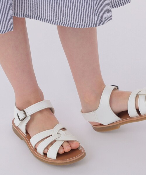 SHIPS（シップス）の「SHIPS KIDS:14～23cm / サンダル（サンダル・キッズ・アイボリー/ブラウン・18/19/20/22/23/17/21/14）」の3枚目の写真