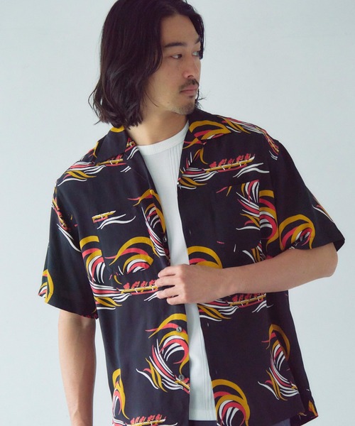 Schott（ショット）の「Schott×Pineapple Juice  RAYON SHIRT（シャツ/ブラウス・メンズ・その他1/その他3/その他2・M/L/XL）」の3枚目の写真