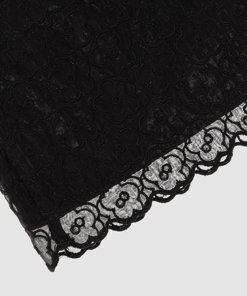 CECILIE BAHNSEN(セシリー バンセン)の「ELASTIC WAIST SHORTS WITH EMBROIDERED HEM(その他パンツ・レディース・ブラック・6/8)」の8枚目の写真