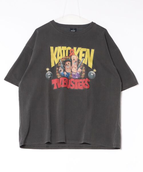 baron(バロン)の「カトちゃんケンちゃん ピグメントTシャツ(Tシャツ/カットソー・レディース・ブラック系その他/スミクロ・M/L/XL)」の2枚目の写真