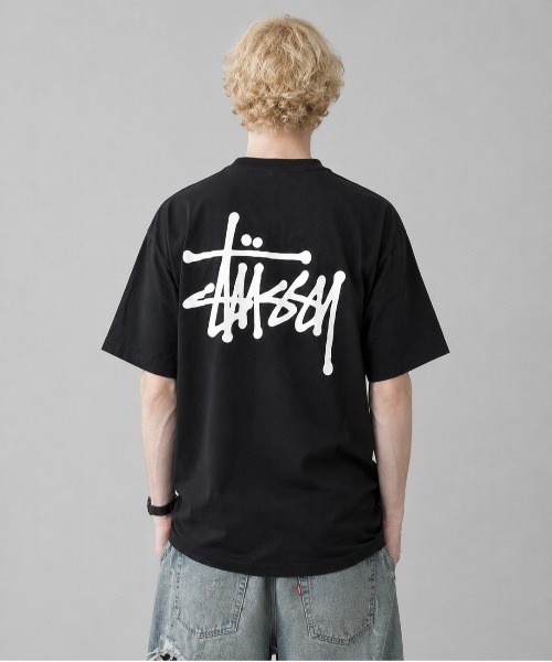 STUSSY（ステューシー）の「【STUSSY】ステューシー BASIC LOGO HALF T-SHIRTS ロゴ 半袖 Tシャツ / 1904762（Tシャツ/カットソー・メンズ・ホワイト/ブラック・MEDIUM/LARGE/X-LARGE）」の2枚目の写真