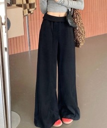 【春夏新作】ローライズボンディングフレアスエットパンツ