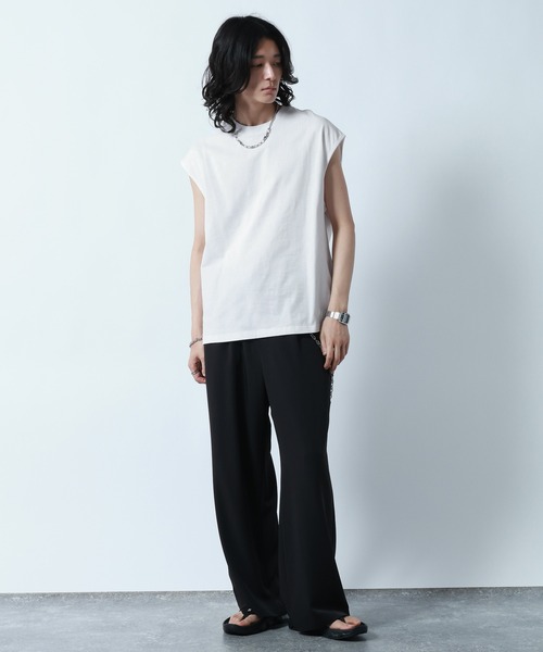 RAGEBLUE(レイジブルー)の「【DEOLESS】消臭機能付きノースリーブTシャツ(Tシャツ/カットソー・メンズ・ホワイト/ブラック・MEDIUM/LARGE)」の8枚目の写真