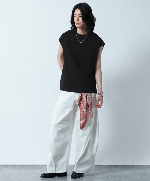 RAGEBLUE(レイジブルー)の「【DEOLESS】消臭機能付きノースリーブTシャツ(Tシャツ/カットソー・メンズ・ホワイト/ブラック・MEDIUM/LARGE)」の14枚目の写真