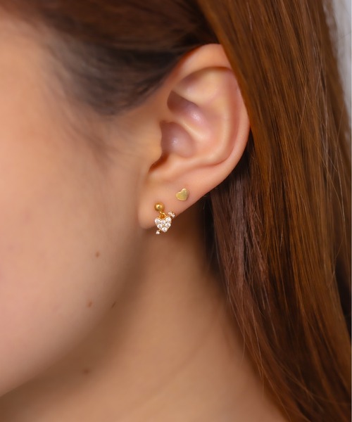 tone(トーン)の「【Peony/ピオニー】キューピッドアローハートピアスセット【アレルギー対応】(ピアス(両耳用)・レディース・ゴールド/シルバー・FREE)」の6枚目の写真