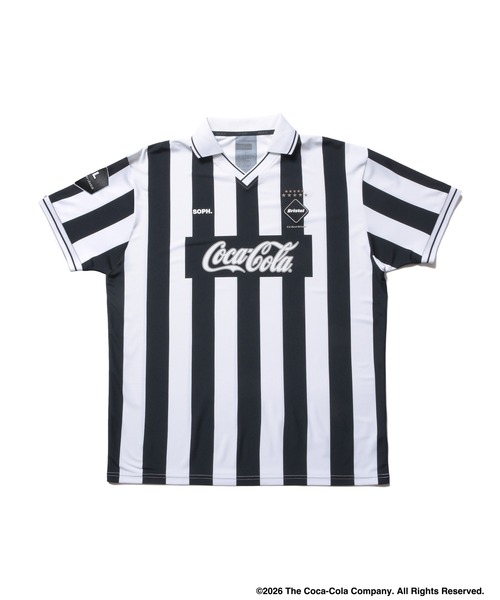 F.C.Real Bristol(エフシーレアルブリストル)の「Coca-Cola RETRO GAME SHIRT(Tシャツ/カットソー・メンズ・グリーン/ブラック/ライトブルー/ホワイト/ネイビー/イエロー・SMALL/XX-LARGE/X-LARGE/LARGE/MEDIUM)」の3枚目の写真