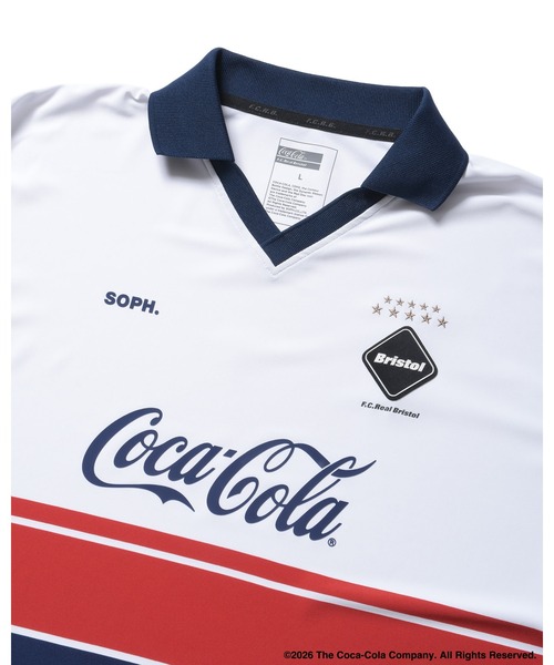 F.C.Real Bristol(エフシーレアルブリストル)の「Coca-Cola RETRO GAME SHIRT(Tシャツ/カットソー・メンズ・グリーン/ブラック/ライトブルー/ホワイト/ネイビー/イエロー・SMALL/XX-LARGE/X-LARGE/LARGE/MEDIUM)」の13枚目の写真