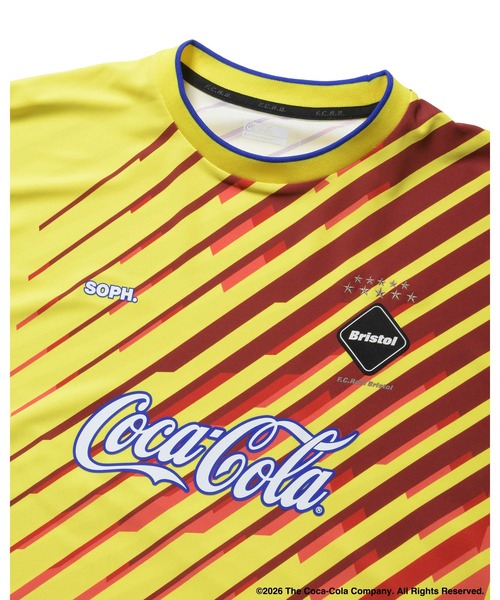 F.C.Real Bristol(エフシーレアルブリストル)の「Coca-Cola RETRO GAME SHIRT(Tシャツ/カットソー・メンズ・グリーン/ブラック/ライトブルー/ホワイト/ネイビー/イエロー・SMALL/XX-LARGE/X-LARGE/LARGE/MEDIUM)」の9枚目の写真