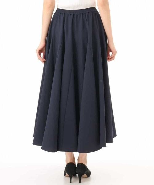MK MICHEL KLEIN（エムケーミッシェルクラン）の「[撥水/UVカット/洗える]ボリュームフレアスカート（スカート・レディース・ネイビー/ブルー・38）」の11枚目の写真