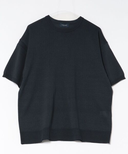 BACK NUMBER（バックナンバー）の「【BACK NUMBER】和紙ニットクルーネックプルオーバー（ニット/セーター・メンズ・カーキブラウン/ライトグレー/ネイビー・S/M/XL）」の3枚目の写真