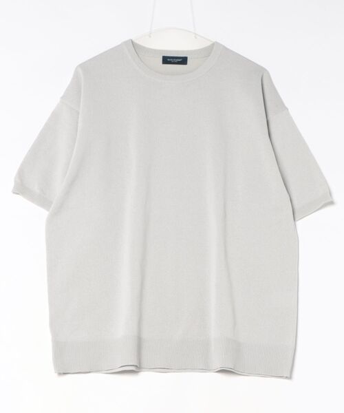 BACK NUMBER（バックナンバー）の「【BACK NUMBER】和紙ニットクルーネックプルオーバー（ニット/セーター・メンズ・カーキブラウン/ライトグレー/ネイビー・S/M/XL）」の2枚目の写真