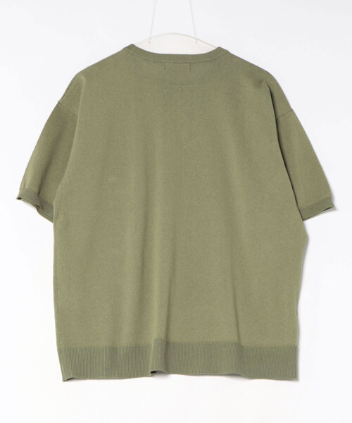 BACK NUMBER（バックナンバー）の「【BACK NUMBER】和紙ニットクルーネックプルオーバー（ニット/セーター・メンズ・カーキブラウン/ライトグレー/ネイビー・S/M/XL）」の4枚目の写真