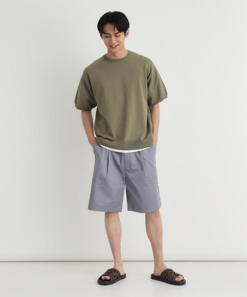 BACK NUMBER（バックナンバー）の「BACK NUMBER(バックナンバー)和紙ニットクルーネックプルオーバー（ニット/セーター・メンズ・カーキブラウン/ライトグレー/ネイビー・S/M/XL/L）」の22枚目の写真