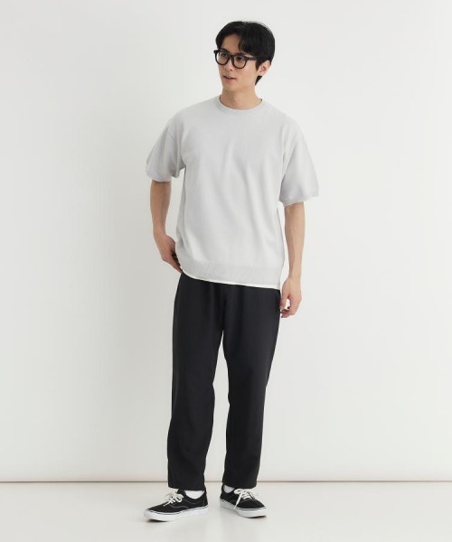 BACK NUMBER（バックナンバー）の「BACK NUMBER(バックナンバー)和紙ニットクルーネックプルオーバー（ニット/セーター・メンズ・カーキブラウン/ライトグレー/ネイビー・S/M/XL/L）」の7枚目の写真