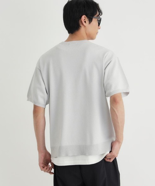 BACK NUMBER（バックナンバー）の「BACK NUMBER(バックナンバー)和紙ニットクルーネックプルオーバー（ニット/セーター・メンズ・カーキブラウン/ライトグレー/ネイビー・S/M/XL/L）」の10枚目の写真