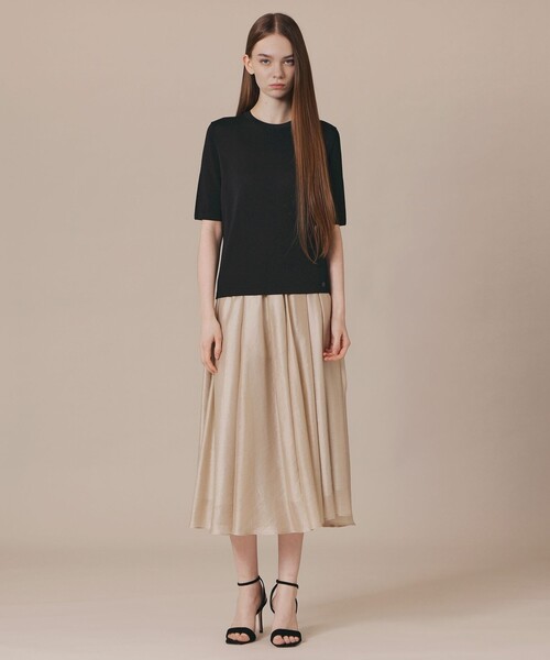 MACKINTOSH LONDON(マッキントッシュ ロンドン)の「【婦人画報6月号掲載】クールレーヨンプルオーバー(ニット/セーター・レディース・オフホワイト/ブラック/パープル系その他4・38/40)」の9枚目の写真