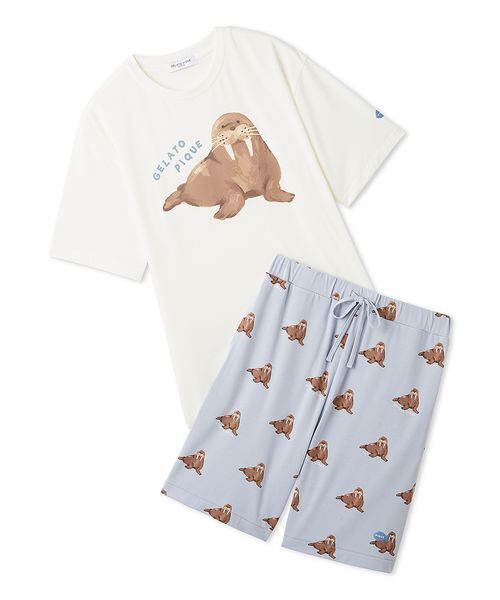 セール】【ONLINE限定】【HOMME】【接触冷感】シーアニマル柄ワン