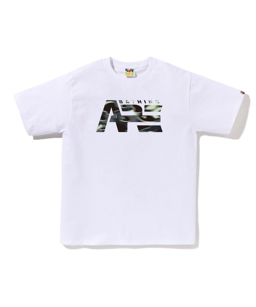 A BATHING APE(アベイシングエイプ)の「SCREEN CAMO TACTICAL LOGO TEE(Tシャツ/カットソー・メンズ・ホワイト・LARGE)」の1枚目の写真