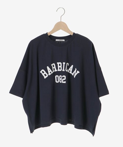 le.coeur blanc（ルクールブラン）の「《WEB限定》カレッジロゴオーバーTシャツ（Tシャツ/カットソー・レディース・グレイッシュベージュ/ネイビー/ダークグリーン/オフホワイト・38）」の14枚目の写真