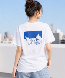 【OUTDOOR×ヒヤロン】メンズ バックプリントTシャツ ひんやり 冷感