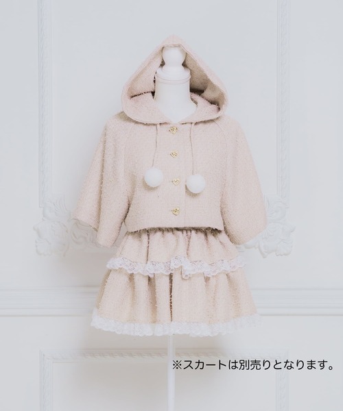 nyanMe(ニャンミー)の「あーむかばー付きついーどぽんちょ♪(ポンチョ・レディース・ピンク/ブラック・FREE)」の11枚目の写真