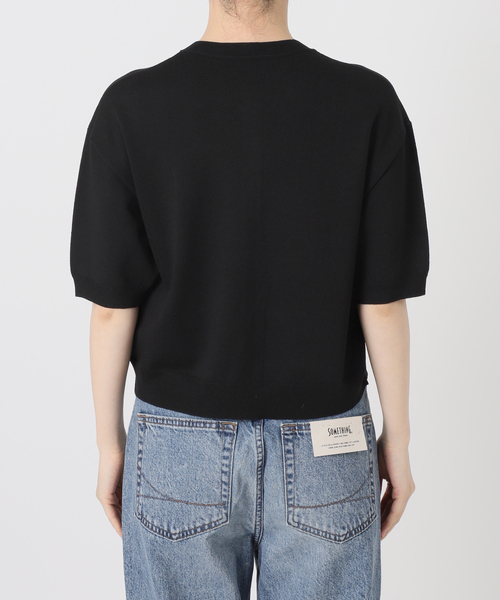 Spick & Span(スピックアンドスパン)の「《手洗い可》ショートスリーブカーディガン(カーディガン/ボレロ・レディース・ブラック/グリーン/ホワイト・FREE)」の6枚目の写真