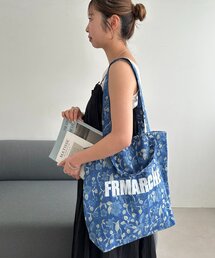 フルリマルシェブロックプリントトートバッグ《WEB限定カラーあり》