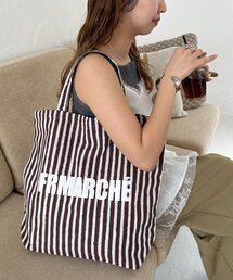 DISCOAT | フルリマルシェブロックプリントトートバッグ《WEB限定カラーあり》(トートバッグ)