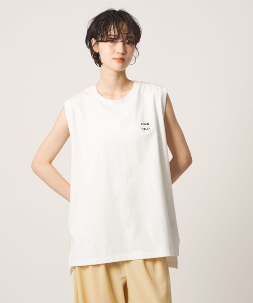 CITEN(シテン)の「<CITEN>ヘビーウエイトノースリT(タンクトップ・レディース・オレンジ/ライトブルー/ホワイト/ダークグレー・FREE)」の8枚目の写真