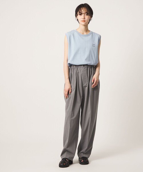 CITEN(シテン)の「<CITEN>ヘビーウエイトノースリT(タンクトップ・レディース・オレンジ/ライトブルー/ホワイト/ダークグレー・FREE)」の13枚目の写真