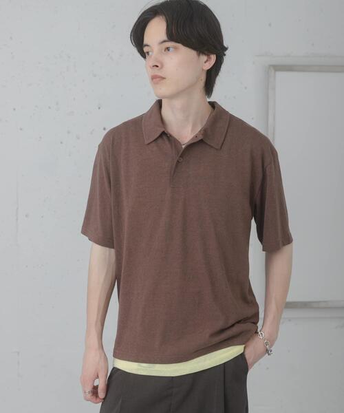 SENSE OF PLACE by URBAN RESEARCH(センスオブプレイスバイアーバンリサーチ)の「ドライタッチタンクトップセットポロシャツ(ポロシャツ・メンズ・ブラウン/ネイビー/グレー・LARGE/MEDIUM)」の7枚目の写真