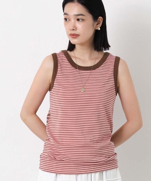 Gready Brilliant(グレディブリリアン)の「2wayマルチボーダータンク(タンクトップ・レディース・ブルー系/ピンク系・38)」の17枚目の写真