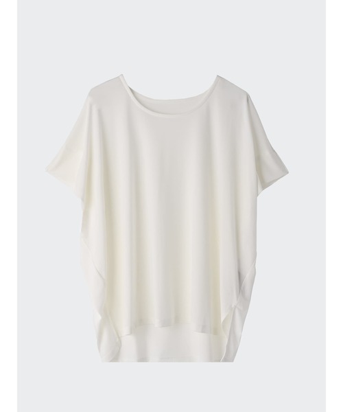 Brown&Street(ブラウンアンドストリート)の「ソフト落ち感トップス(Tシャツ/カットソー・レディース・ブラック/ホワイト・FREE)」の14枚目の写真