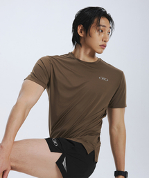 SYMBOL B QUICK DRY T-SHIRTS [BROWN]