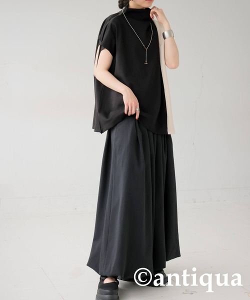 antiqua(アンティカ)の「半袖カットソー(Tシャツ/カットソー・レディース・ブラック・ONESIZE)」の7枚目の写真