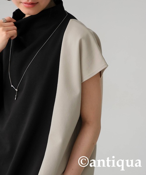 antiqua(アンティカ)の「半袖カットソー(Tシャツ/カットソー・レディース・ブラック・ONESIZE)」の8枚目の写真