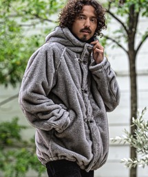 mj11653- Fireman Buckle Faux Fur Jacket ファイヤーマンバックルブルゾン(MIU-262-006)