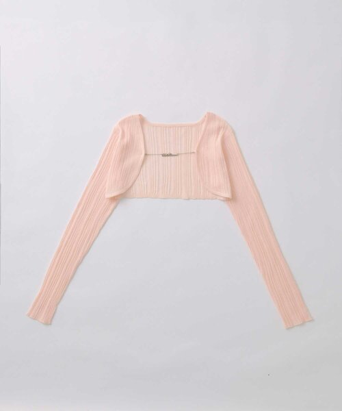Belle Charme（ベルシャルム）の「【Belle Charme】Belle Charme Chain Sheer Bolero（カーディガン/ボレロ・レディース・オフホワイト/ピンク/ブラック・FREE）」の17枚目の写真