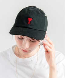 AMI Alexandre Mattiussi（アミアレクサンドルマテュッシ）の「【Ami Paris】コットンギャバジン Ami de Coeur　ユニセックス　キャップ（キャップ）」