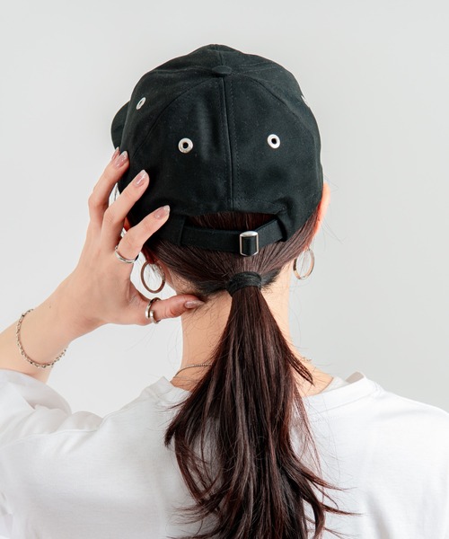 AMI Alexandre Mattiussi（アミアレクサンドルマテュッシ）の「【Ami Paris】コットンギャバジン Ami de Coeur　ユニセックス　キャップ（キャップ・レディース・ブラック・FREE）」の5枚目の写真