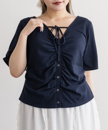CLETTE | CLETTEオリジナルネックリボンフロントボタンカットソー(Tシャツ/カットソー)
