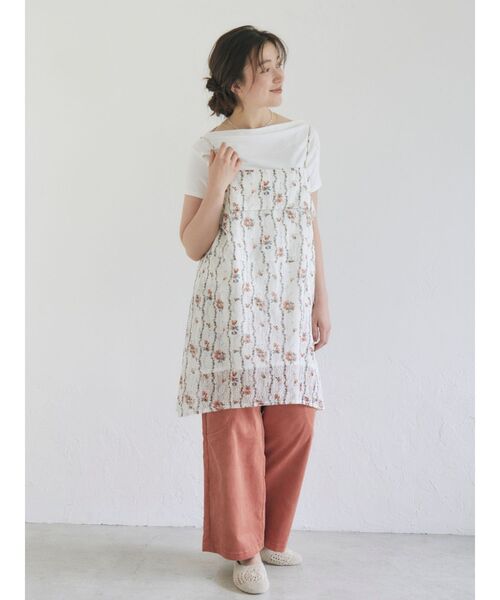 Ungrid（アングリッド）の「タックデザインオフショルTee（Tシャツ/カットソー・レディース・チャコールグレー/グリーン/オフホワイト・FREE）」の6枚目の写真