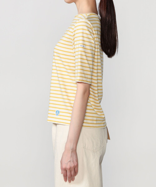 ORCIVAL(オーシバル)の「ORCIVAL | コットン ボートネックハーフスリーブTシャツ WOMEN(Tシャツ/カットソー・レディース・グリーン系その他/ブラウン系その他/イエロー系その他・1/2)」の12枚目の写真