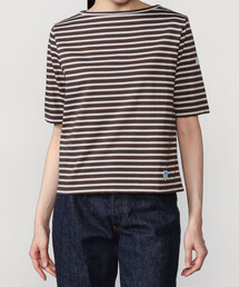 ORCIVAL | コットン ボートネックハーフスリーブTシャツ WOMEN