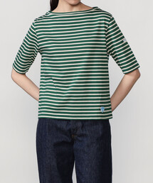 ORCIVAL | コットン ボートネックハーフスリーブTシャツ WOMEN