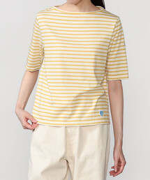 ORCIVAL | コットン ボートネックハーフスリーブTシャツ WOMEN