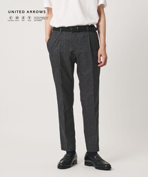 COOL DOTS プリント サイドシャーリング 1プリーツ パンツ ウォッシャブル ストレッチ