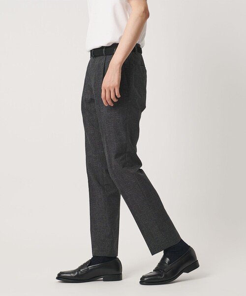 UNITED ARROWS(ユナイテッドアローズ)の「COOL DOTS プリント サイドシャーリング 1プリーツ パンツ ウォッシャブル ストレッチ(スラックス・メンズ・ネイビー/ダークグレー・M/L/XL/S/XXL)」の4枚目の写真
