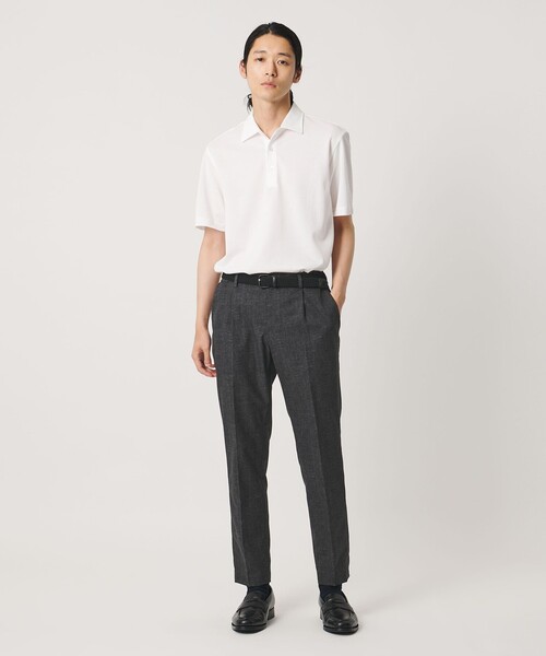 UNITED ARROWS(ユナイテッドアローズ)の「COOL DOTS プリント サイドシャーリング 1プリーツ パンツ ウォッシャブル ストレッチ(スラックス・メンズ・ネイビー/ダークグレー・M/L/XL/S/XXL)」の5枚目の写真